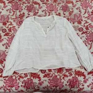 white long sleeved blouse! Size 14